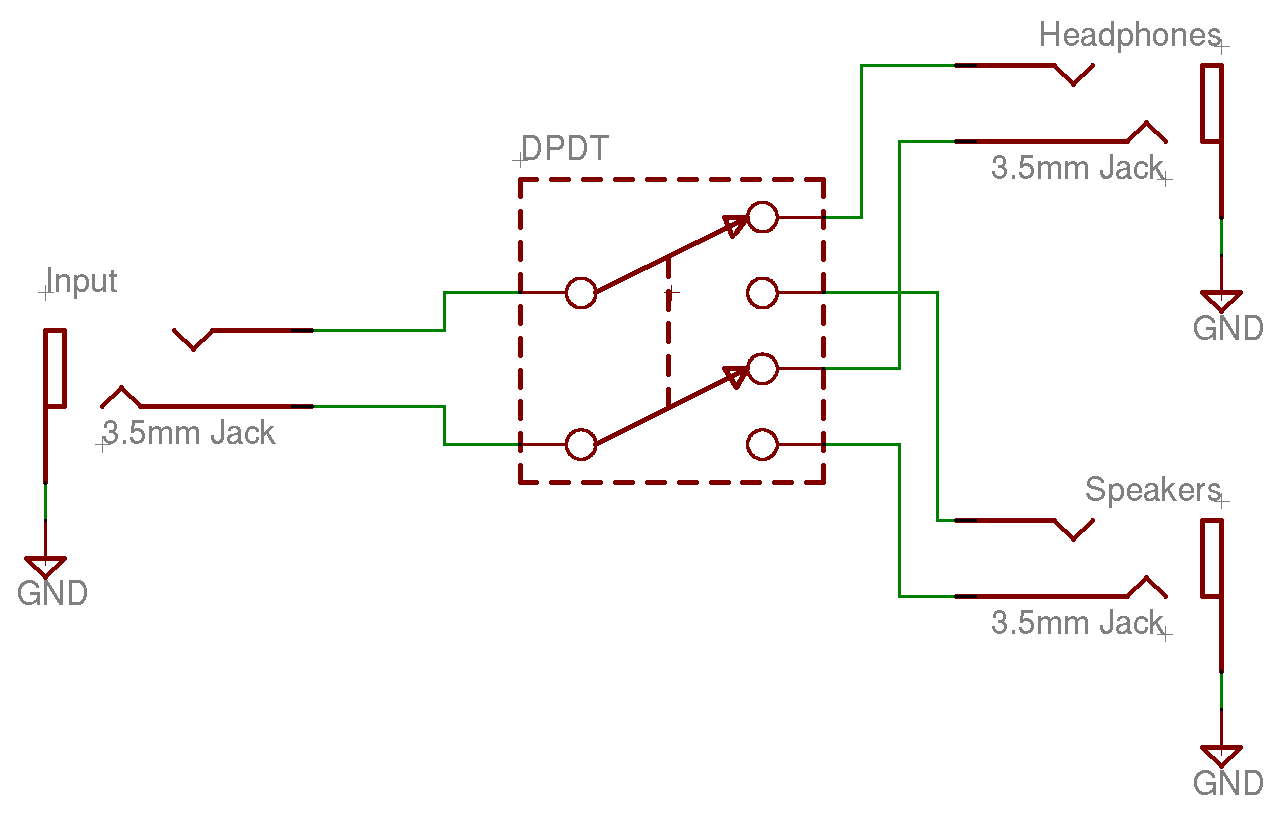 audio output selector schematic